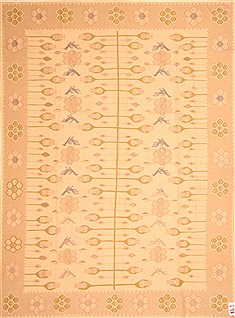 Kilim Yellow Flat Woven 8'11" X 11'8"  Area Rug 100-21962