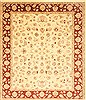 Pishavar Beige Hand Knotted 85 X 97  Area Rug 250-21973 Thumb 0