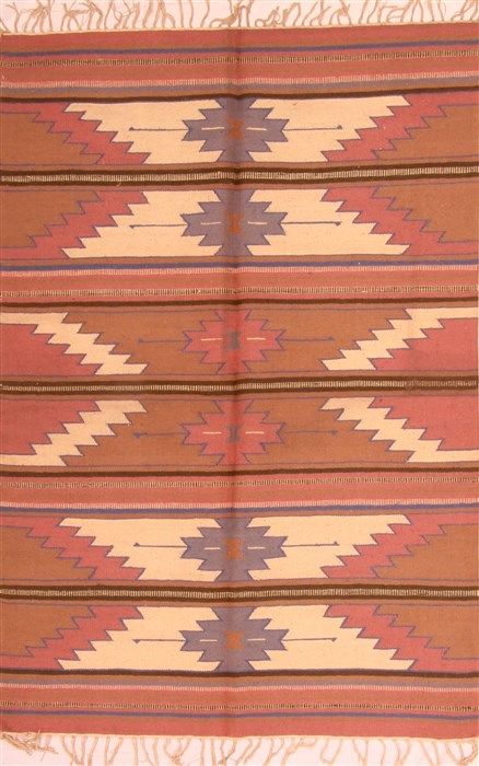 Kilim Brown Flat Woven 48 X 69 Area Rug 100-21975 Image 0