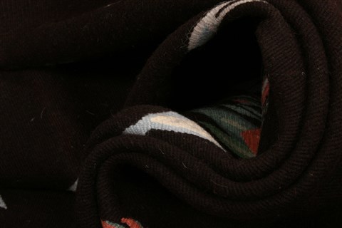 Kilim Black Flat Woven 91 X 122 Area Rug 100-21977 Image 3