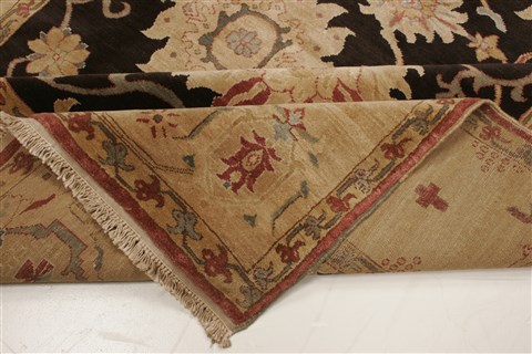 Chobi Black Hand Knotted 69 X 100 Area Rug 250-21981 Image 10