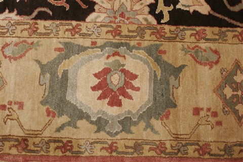 Chobi Black Hand Knotted 69 X 100 Area Rug 250-21981 Image 15