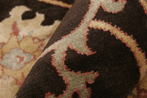Chobi Black Hand Knotted 69 X 100 Area Rug 250-21981 Image 2