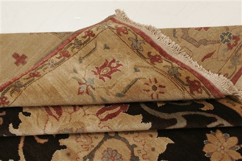 Chobi Black Hand Knotted 69 X 100 Area Rug 250-21981 Image 8