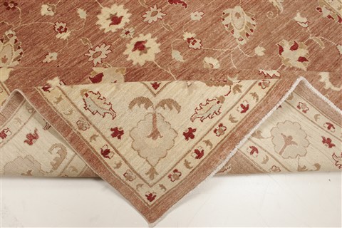 Pishavar Brown Hand Knotted 711 X 102 Area Rug 250-21984 Image 12