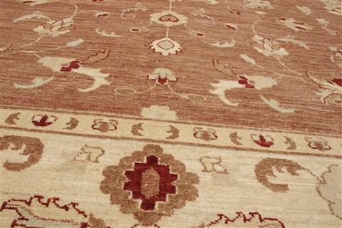 Pishavar Brown Hand Knotted 711 X 102 Area Rug 250-21984 Image 14