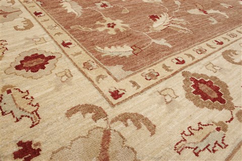 Pishavar Brown Hand Knotted 711 X 102 Area Rug 250-21984 Image 15