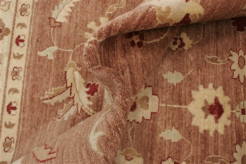 Pishavar Brown Hand Knotted 711 X 102 Area Rug 250-21984 Image 7