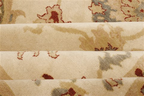 Chobi Beige Hand Knotted 84 X 97 Area Rug 250-21988 Image 12