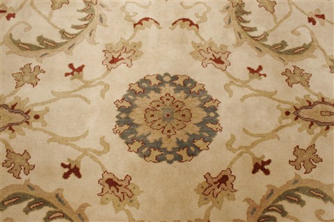 Chobi Beige Hand Knotted 84 X 97 Area Rug 250-21988 Image 19