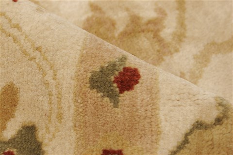 Chobi Beige Hand Knotted 84 X 97 Area Rug 250-21988 Image 3