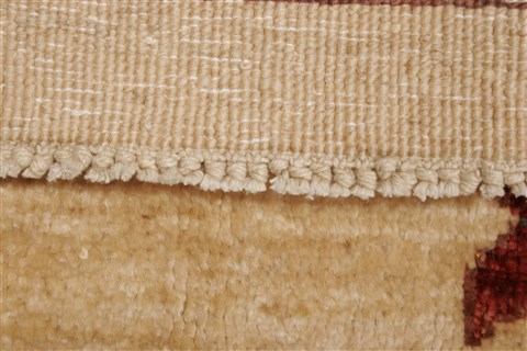 Pishavar Beige Hand Knotted 80 X 91 Area Rug 250-21989 Image 14