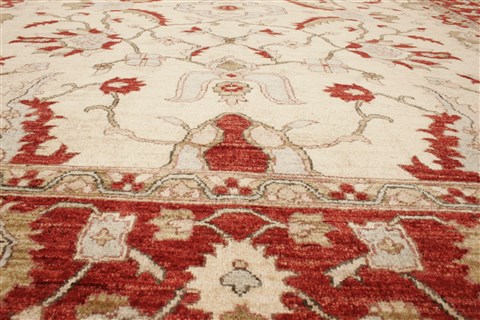 Pishavar Beige Hand Knotted 80 X 91 Area Rug 250-21989 Image 15