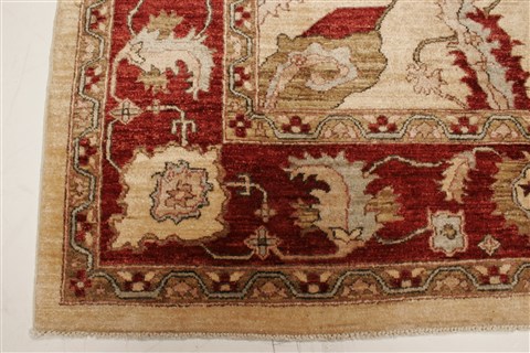 Pishavar Beige Hand Knotted 80 X 91 Area Rug 250-21989 Image 19