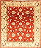 Pishavar Red Hand Knotted 82 X 95  Area Rug 250-21993 Thumb 0