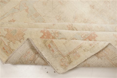 Oushak Beige Hand Knotted 711 X 100  Area Rug 250-21994 Image 11