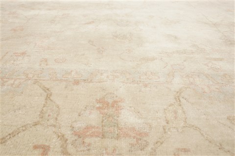 Oushak Beige Hand Knotted 711 X 100  Area Rug 250-21994 Image 14