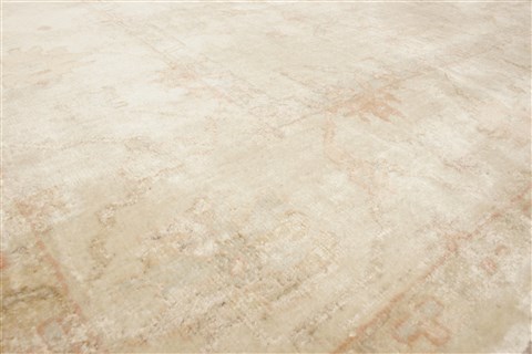 Oushak Beige Hand Knotted 711 X 100  Area Rug 250-21994 Image 15