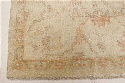 Oushak Beige Hand Knotted 711 X 100  Area Rug 250-21994 Image 18