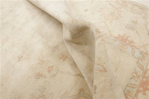 Oushak Beige Hand Knotted 711 X 100  Area Rug 250-21994 Image 5