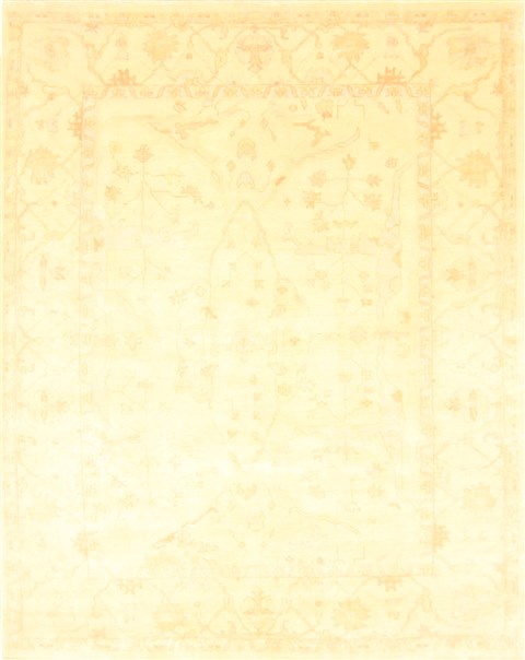 Oushak Beige Hand Knotted 711 X 100  Area Rug 250-21994 Image 0