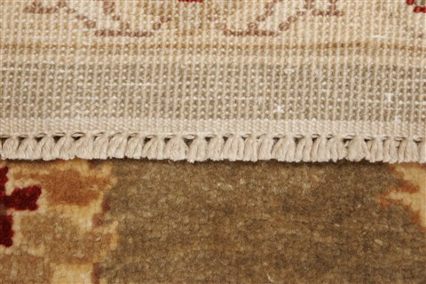 Pishavar Grey Hand Knotted 81 X 96 Area Rug 250-22011 Image 13