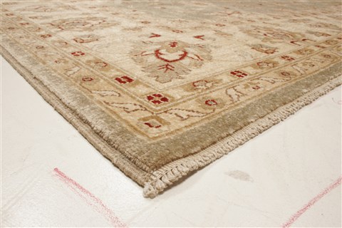 Pishavar Grey Hand Knotted 81 X 96 Area Rug 250-22011 Image 20
