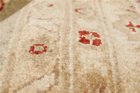 Pishavar Grey Hand Knotted 81 X 96 Area Rug 250-22011 Image 2