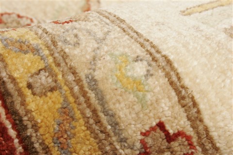 Pishavar Beige Hand Knotted 80 X 911 Area Rug 100-22016 Image 1