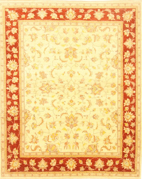 Pishavar Beige Hand Knotted 80 X 911 Area Rug 100-22016 Image 0