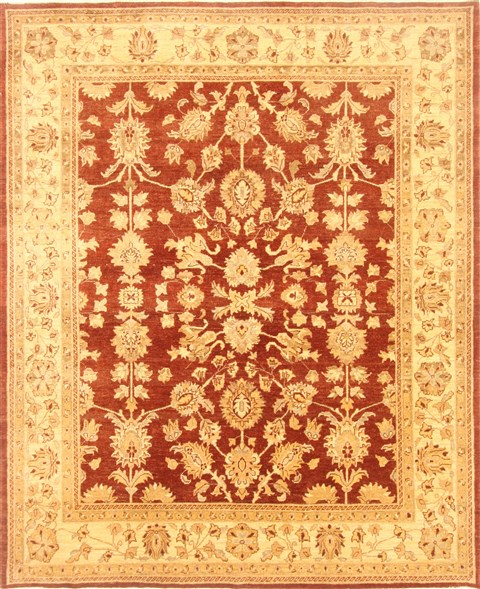 Pishavar Brown Hand Knotted 83 X 100  Area Rug 250-22024 Image 0