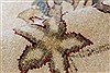 Pishavar Beige Hand Knotted 82 X 99  Area Rug 250-22076 Thumb 3