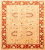 Pishavar Beige Hand Knotted 711 X 911  Area Rug 250-22079 Thumb 0