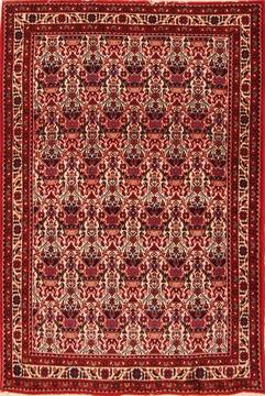 Persian Abadeh Red Rectangle 3x5 ft Wool Carpet 22087