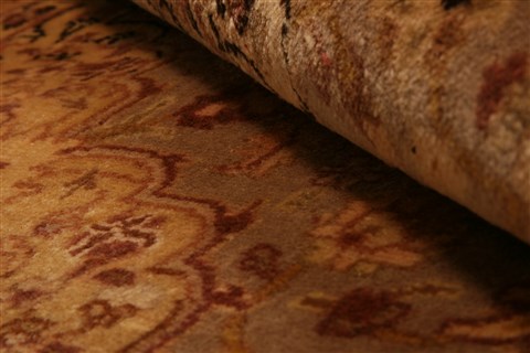 Tabriz Yellow Hand Knotted 33 X 411  Area Rug 253-22095 Image 6