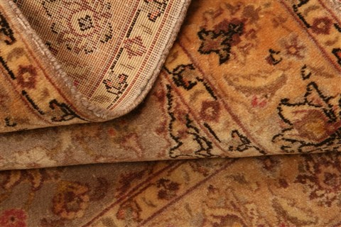 Tabriz Yellow Hand Knotted 33 X 411  Area Rug 253-22095 Image 9