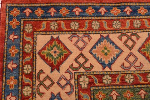 Heriz Red Hand Knotted 84 X 99 Area Rug 100-22098 Image 1