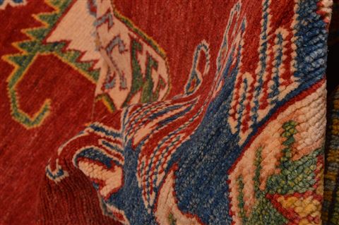 Heriz Red Hand Knotted 84 X 99 Area Rug 100-22098 Image 4