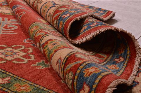 Heriz Red Hand Knotted 84 X 99 Area Rug 100-22098 Image 7