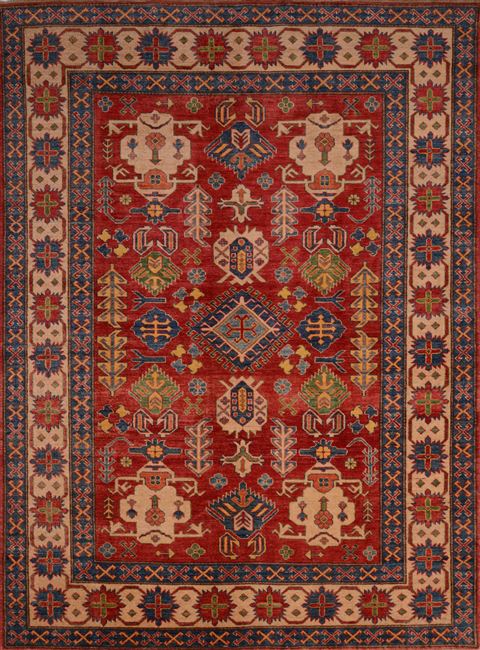 Heriz Red Hand Knotted 84 X 99 Area Rug 100-22098 Image 0