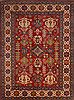 Heriz Red Hand Knotted 84 X 99 Area Rug 100-22098 Thumb 0