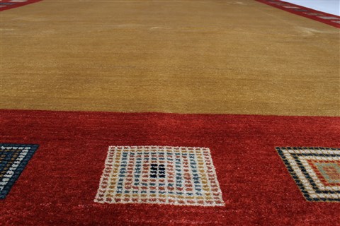 Gabbeh Brown Hand Knotted 811 X 1111 Area Rug 250-22101 Image 4
