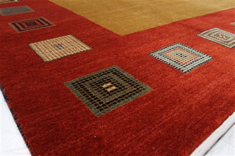 Gabbeh Brown Hand Knotted 811 X 1111 Area Rug 250-22101 Image 5