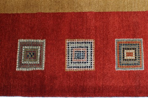 Gabbeh Brown Hand Knotted 811 X 1111 Area Rug 250-22101 Image 6
