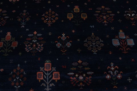 Gabbeh Blue Hand Knotted 89 X 119 Area Rug 250-22102 Image 17