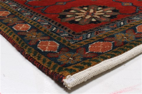 Gabbeh Blue Hand Knotted 89 X 119 Area Rug 250-22102 Image 19