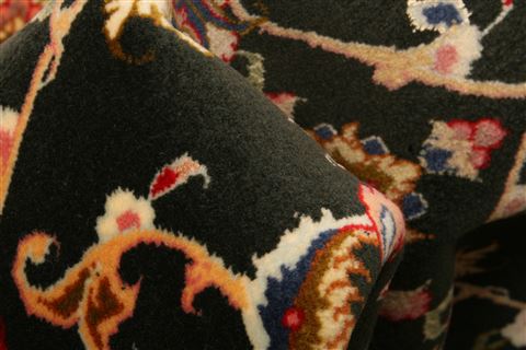 Tabriz Black Hand Knotted 33 X 410 Area Rug 100-22106 Image 2