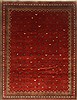 Gabbeh Red Hand Knotted 811 X 116  Area Rug 250-22124 Thumb 0