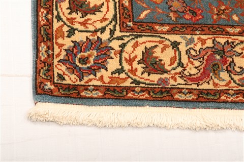 Tabriz Blue Hand Knotted 211 X 411  Area Rug 253-22128 Image 17