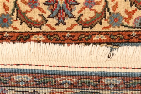 Tabriz Blue Hand Knotted 211 X 411  Area Rug 253-22128 Image 13